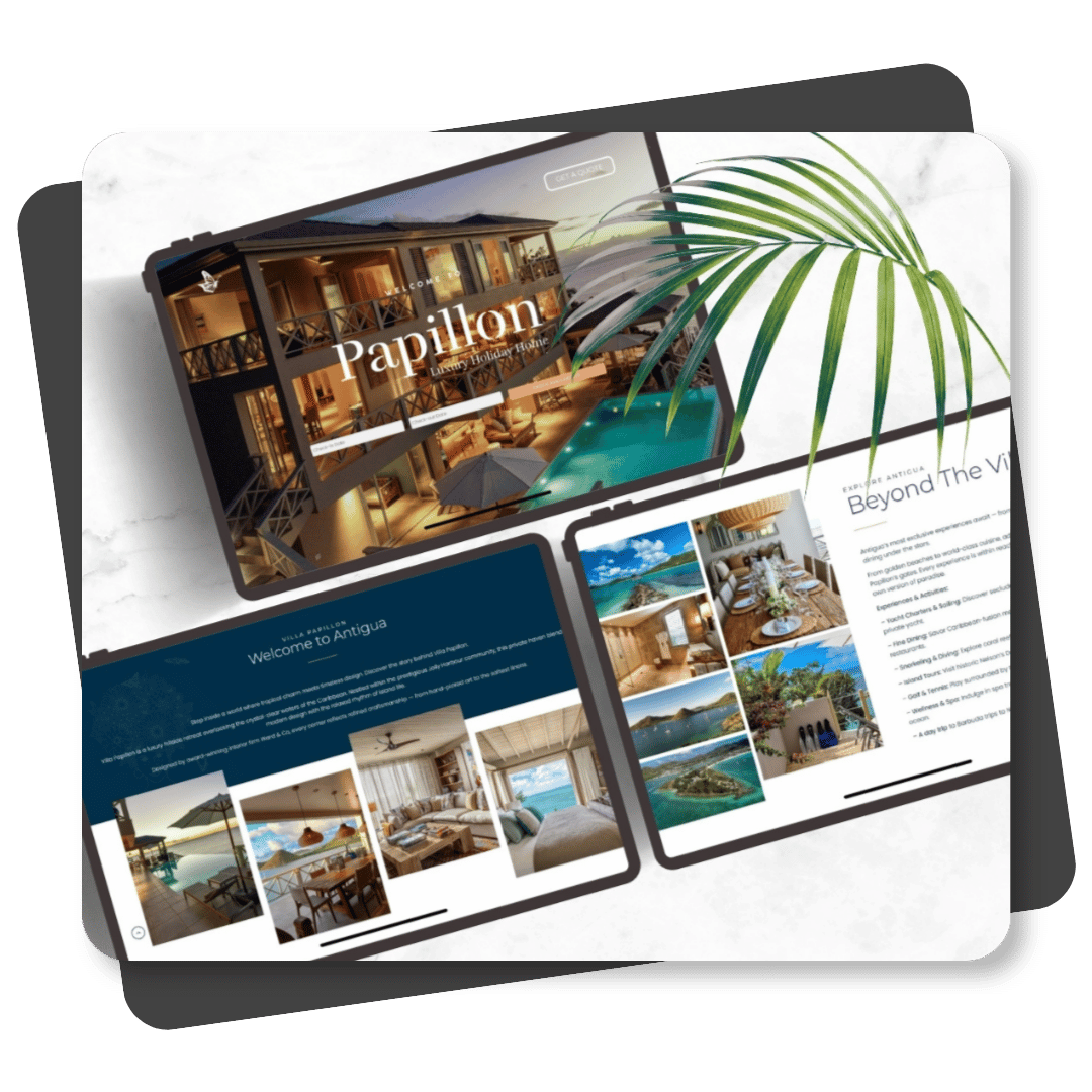 Villa Papillon Booking Website